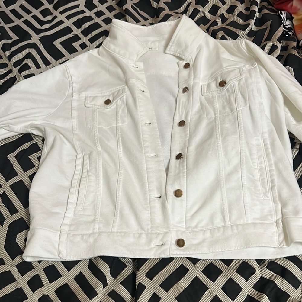 White button up jacket!